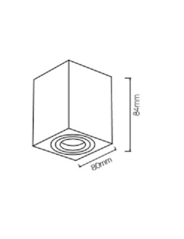 One aro Superf. cuad. aluminio Tienda de iluminación Barcelona Robert La Rosa