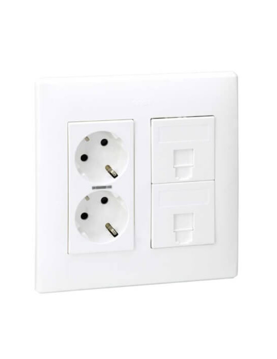 KIT interruptores SIMON 2 BASES TT DOBLES + 1 rj doble tienda de iluminación Robert La Rosa