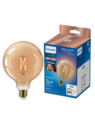Bombilla PHILIPS WIZ G125 E27 FILAM. AMBAR REGUL. tienda iluminación Barcelona Robert La Rosa