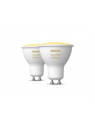 PHILIPS PACK 2HUE GU10 WHIT-AMB