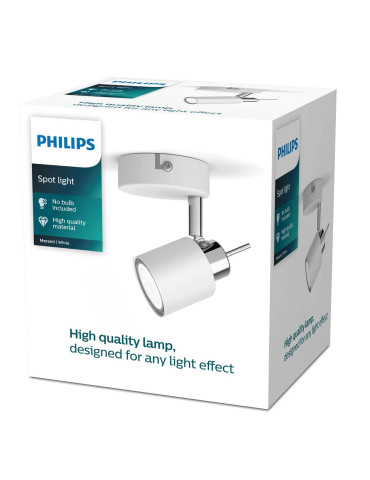 MERANTI  1   FOCO    PHILIPS            Blanco / Negro         GU10 no incl.