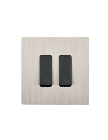 Colección  M  Modelec      Níquel Cepillado + Negro M.