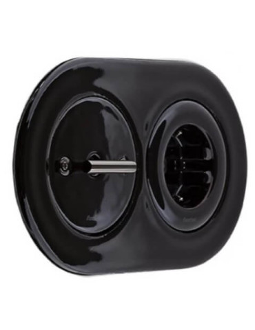 Conmutador Do Low Fontini     Negro/Cromo