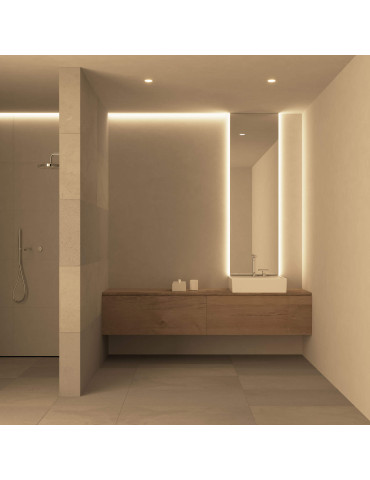 PERFIL 50 X 35 mm   EMPOTRAR ALUMINIO