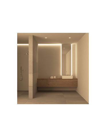 PERFIL 35 X 35 mm   SUPERFICIE ALUMINIO