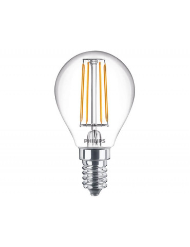 Esférica Led  E14  Philips     4.3 w  ( 40w ) 470 Lm.  2.700ºK