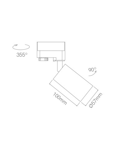 PICOLO GU10 CARRIL BL/NG