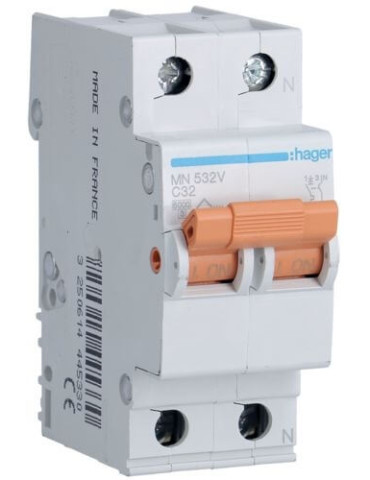AUTOMÁTICO 1P+N 32A  MN532V DE HAGER