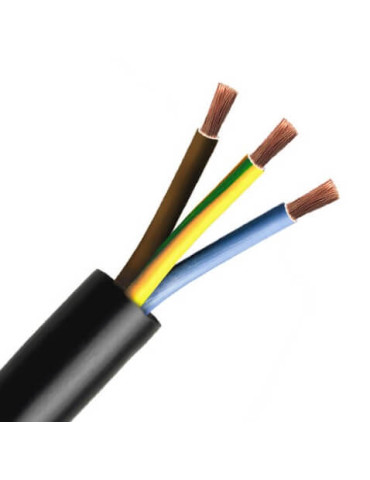 MANGUERA   FLEXIBLE    3 x 1,5  NEGRA  RVK0,6/1kV