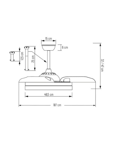 TIBER /DC-107-49  36 w 6V      C/LUZ   LED 35 w  4000 L.