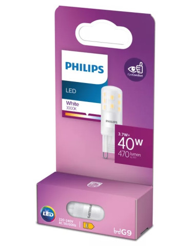 Cápsula  Led  G9  Philips    3.7 w  ( 40w ) 400 Lm.  3.000ºK