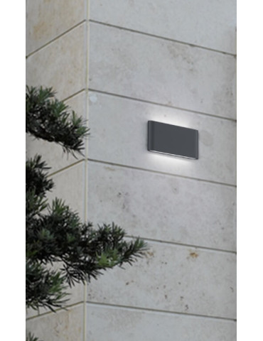 Thames II  IP54 Trio Lighting  17 w  3000ºK  900Lm. Antrac.