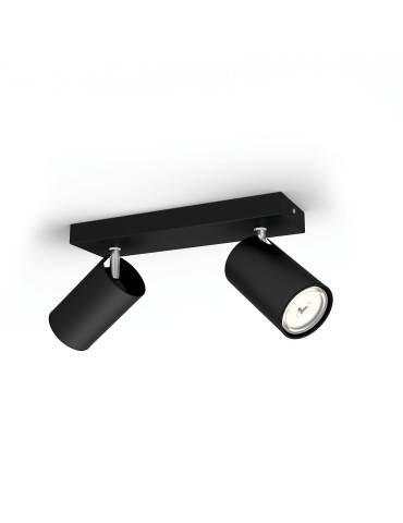 KOSIPO 2  Focos  PHILIPS   Negro  GU10 no incl.