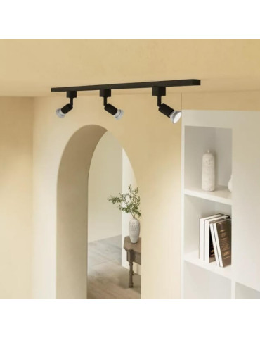Kit Carril 3 Focos PHILIPS       TOBIA  Easylink  Negro         GU10 no incluidas