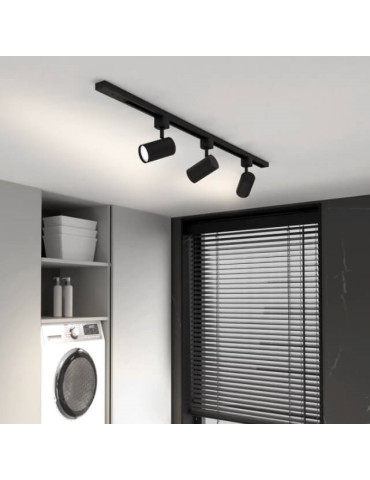 Kit Carril 3 Focos PHILIPS        ZILO   Easylink   Negro        GU10 no incluidas