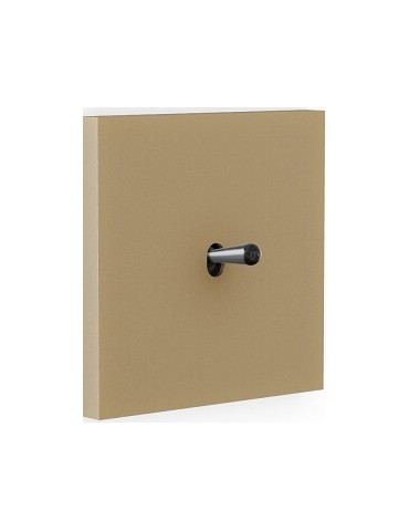 Colección Desir by Modelec  Dorado Mate  Tecla Negra