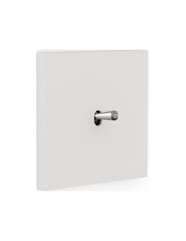 Colección Desir by Modelec  Blanco Mate  Tecla Acero M.