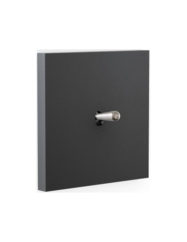 Colección Desir by Modelec  Negro Mate Tecla Acero M.