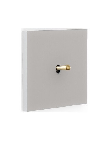 Colección Desir by Modelec  Acero Mate  Tecla Latón